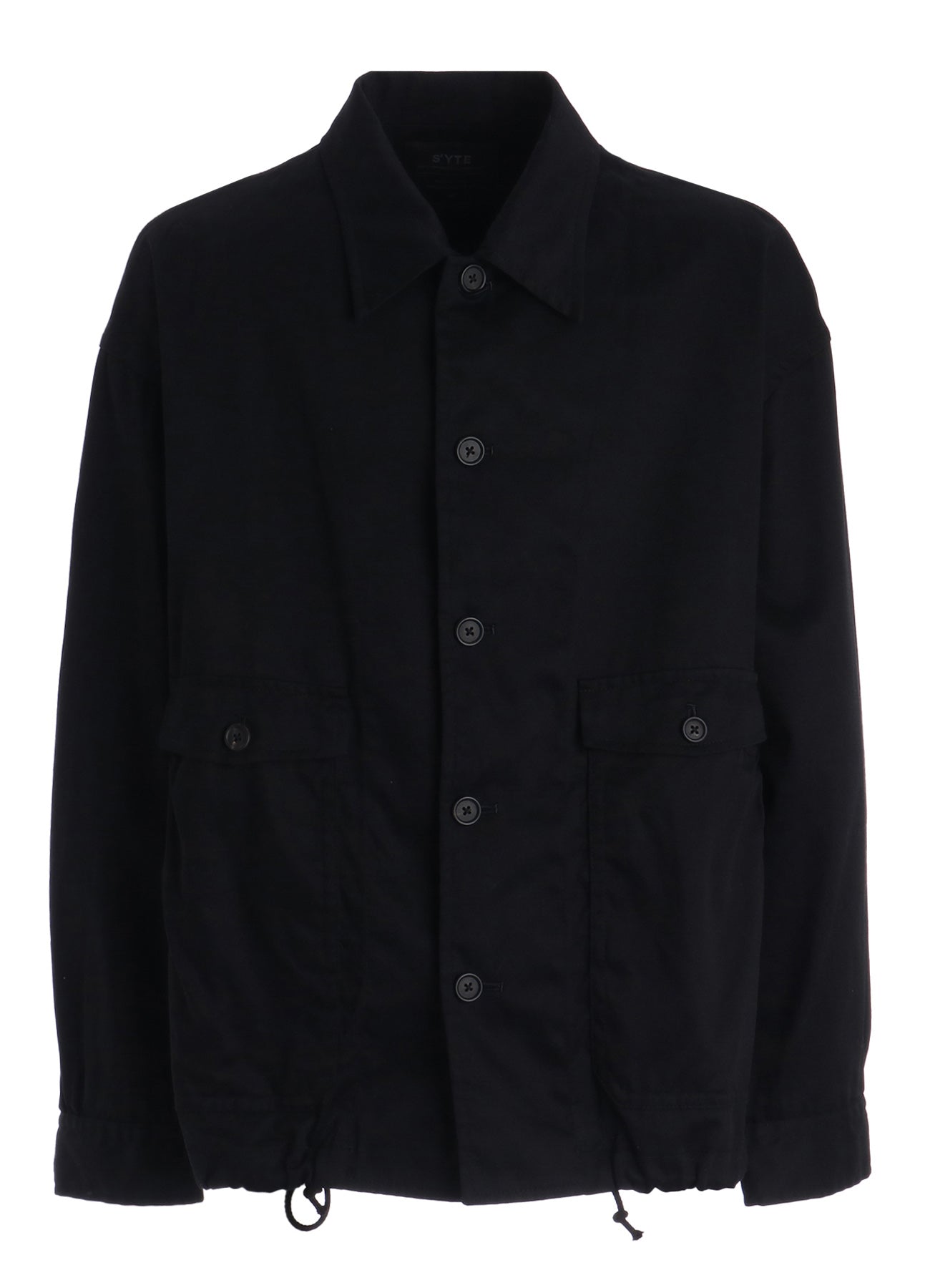 COTTON TWILL GATHERED POCKET BLOUSON