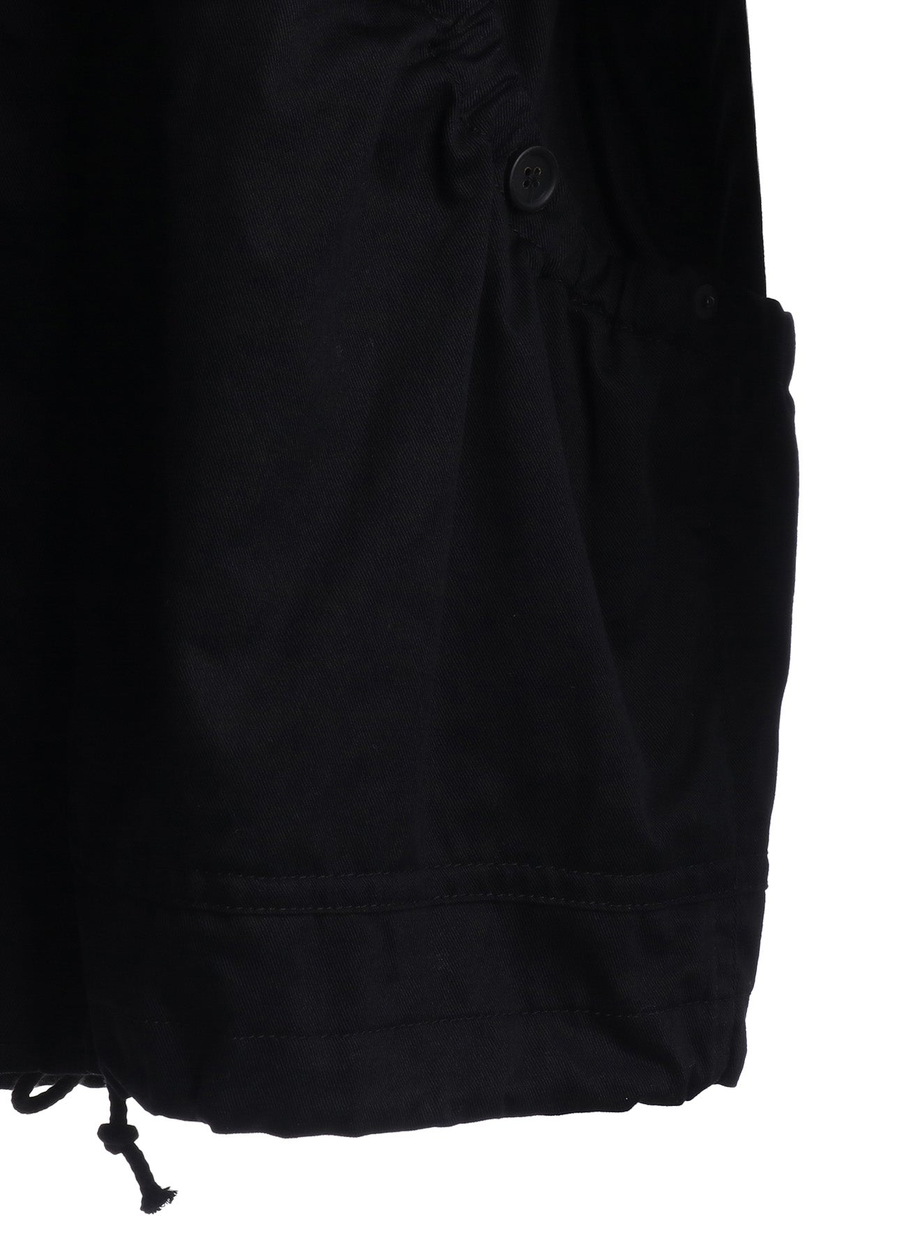 COTTON TWILL GATHERED POCKET BLOUSON