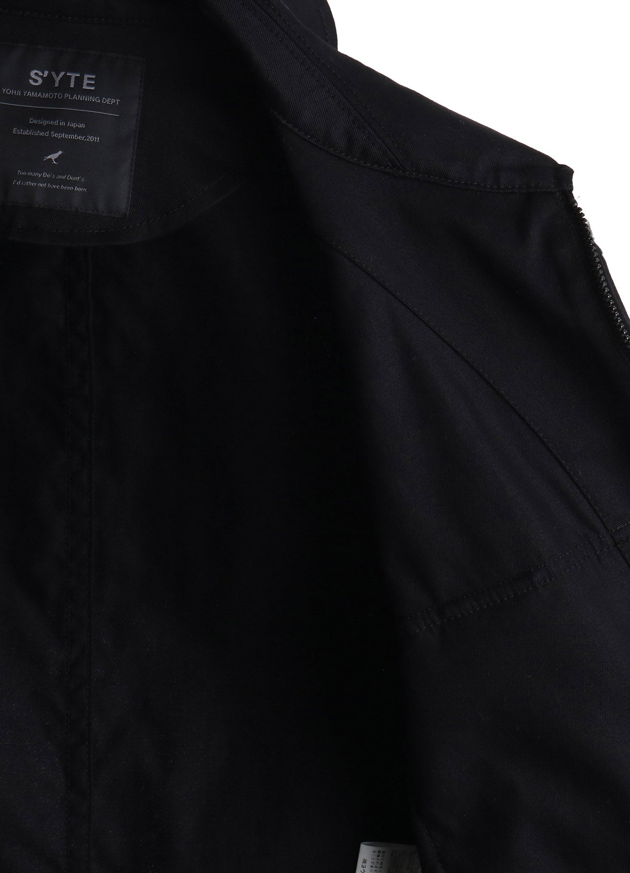 COTTON TWILL ASYMMETRIC POCKET JACKET – THE SHOP YOHJI YAMAMOTO