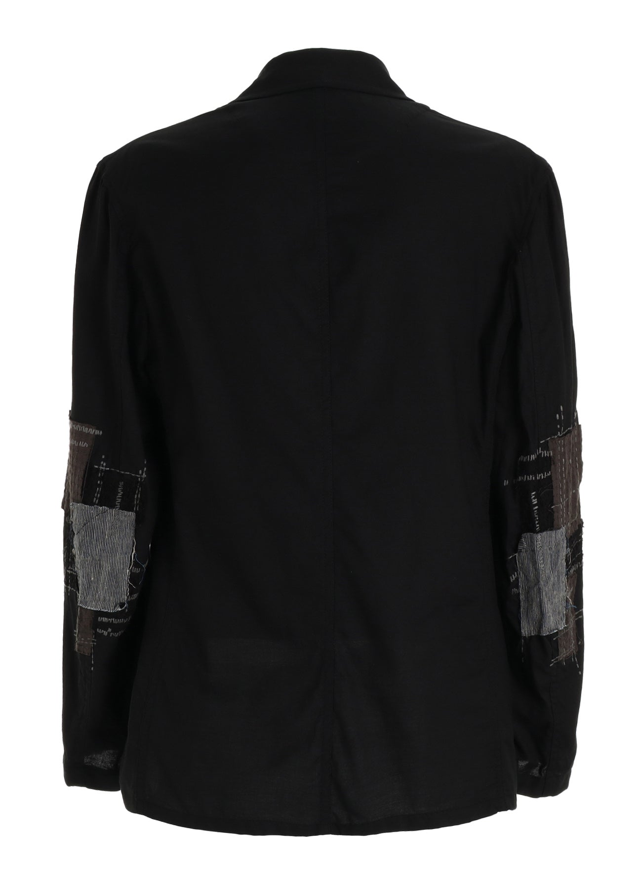 ORGANIC COTTON WASHER ZIP-UP BLOUSON WITH  SASHIKO EMBROIDERY