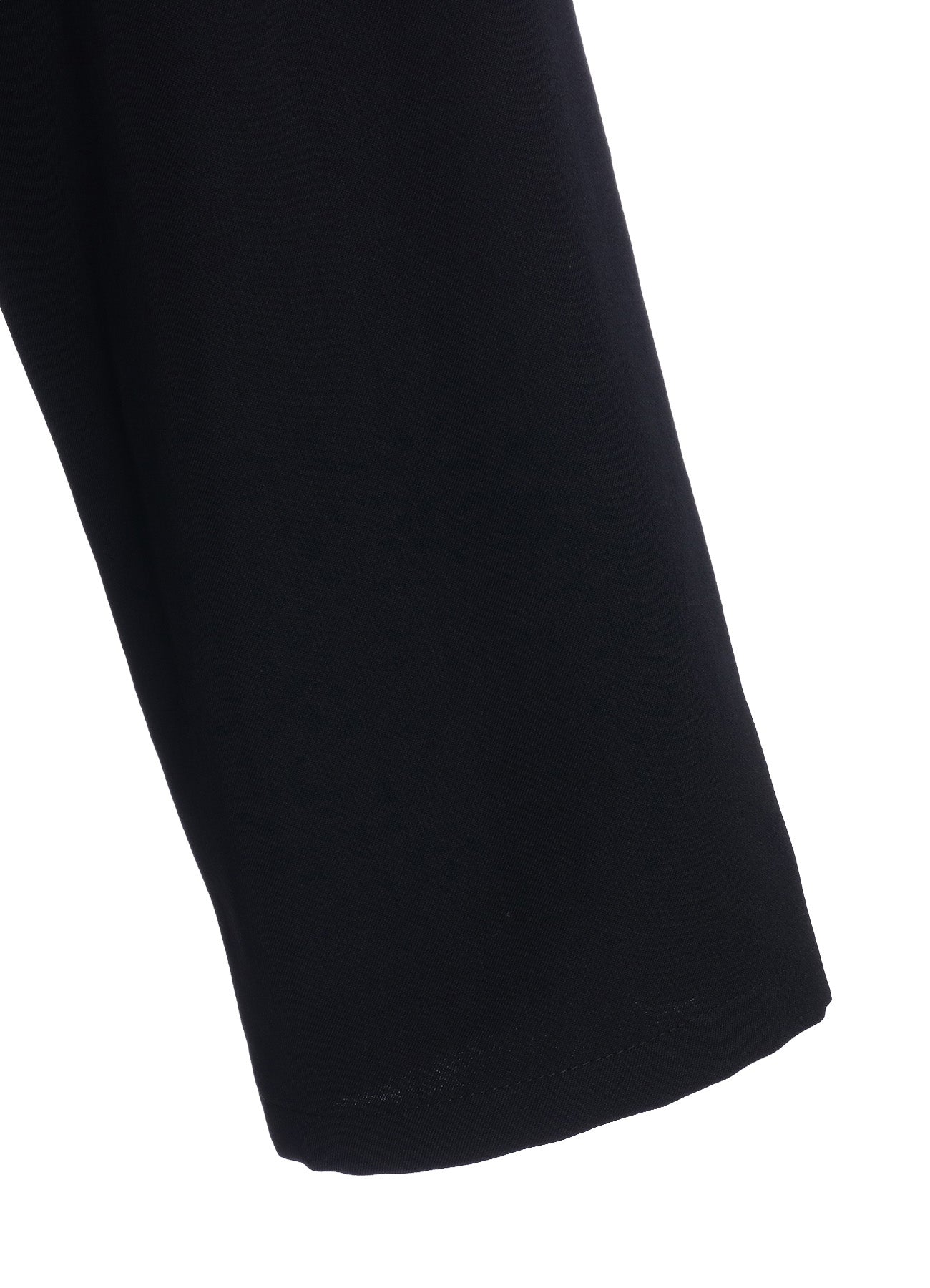 WASHER WOOL GABARDINE COLLARLESS LONG JACKET