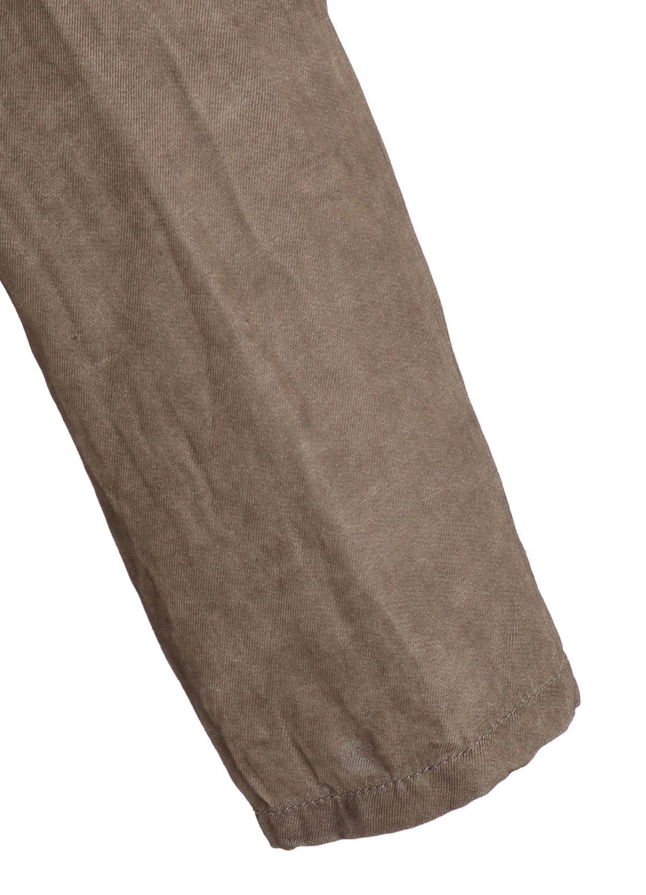 VIS/LI TWILL PIGMENT PRINT COLLARLESS LONG JACKET