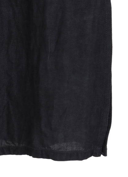 VIS/LI TWILL PIGMENT PRINT COLLARLESS LONG JACKET