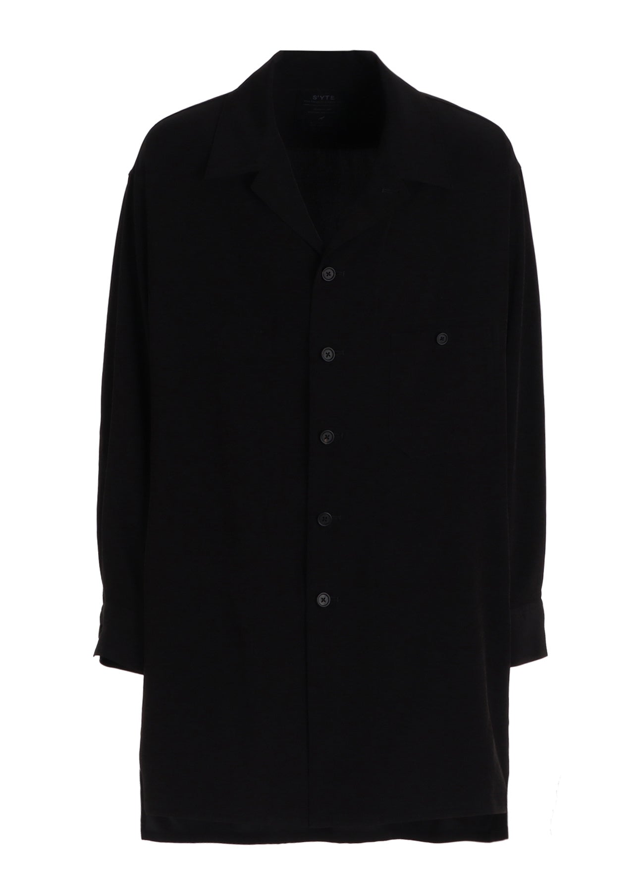 CREPE de CHINE LONG SHIRT BLOUSON – THE SHOP YOHJI YAMAMOTO