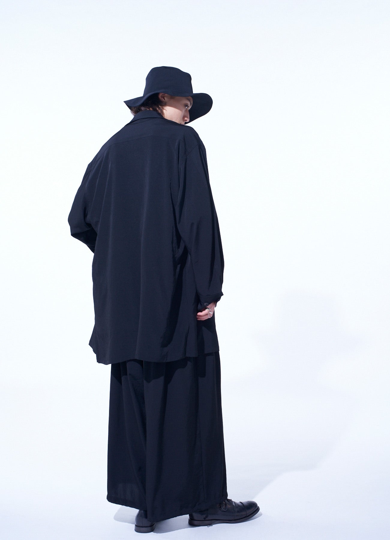 CREPE de CHINE LONG SHIRT BLOUSON – THE SHOP YOHJI YAMAMOTO