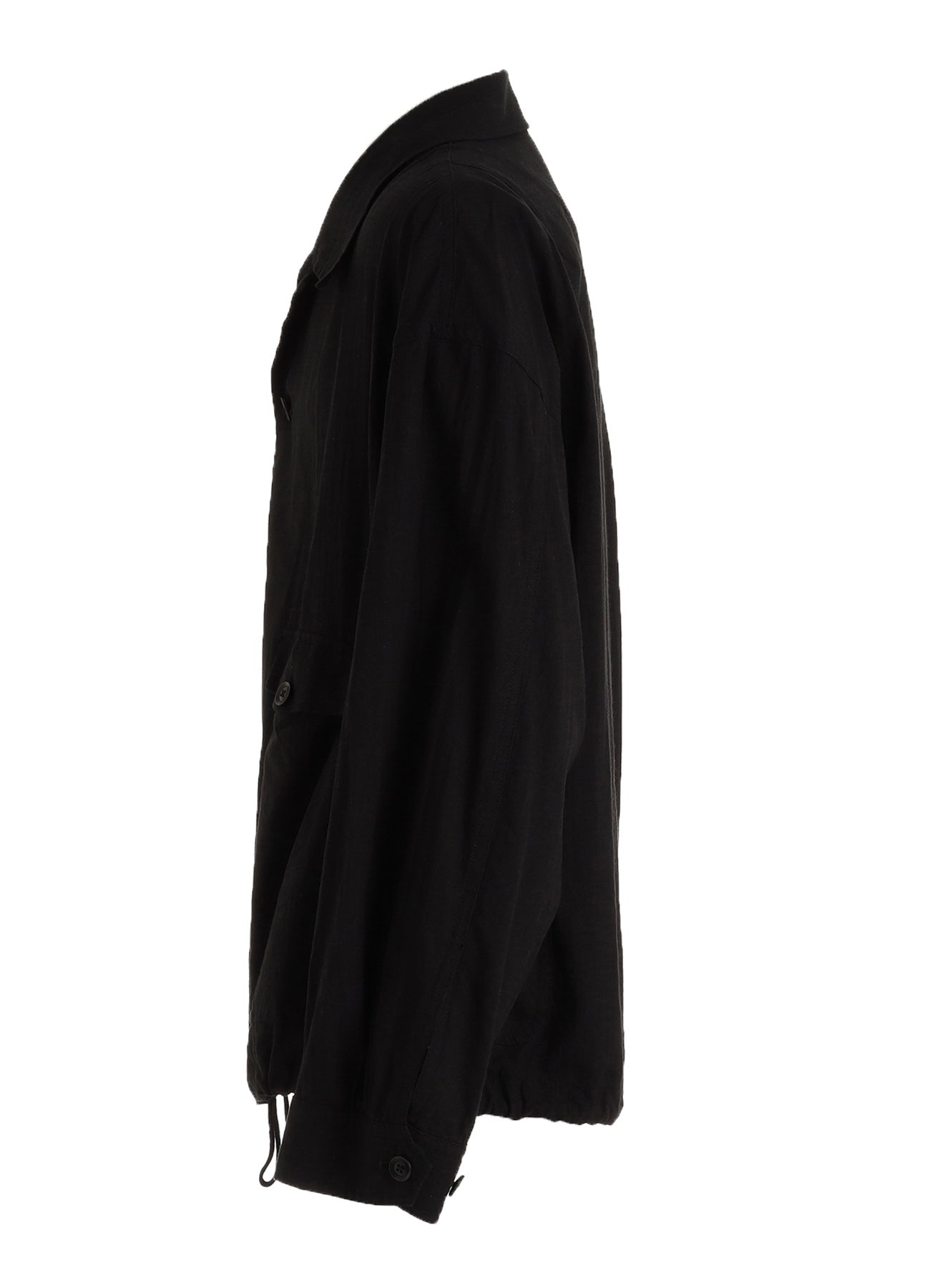 Cotton-Linen Poplin GATHERED POCKET BLOUSON – THE SHOP YOHJI YAMAMOTO