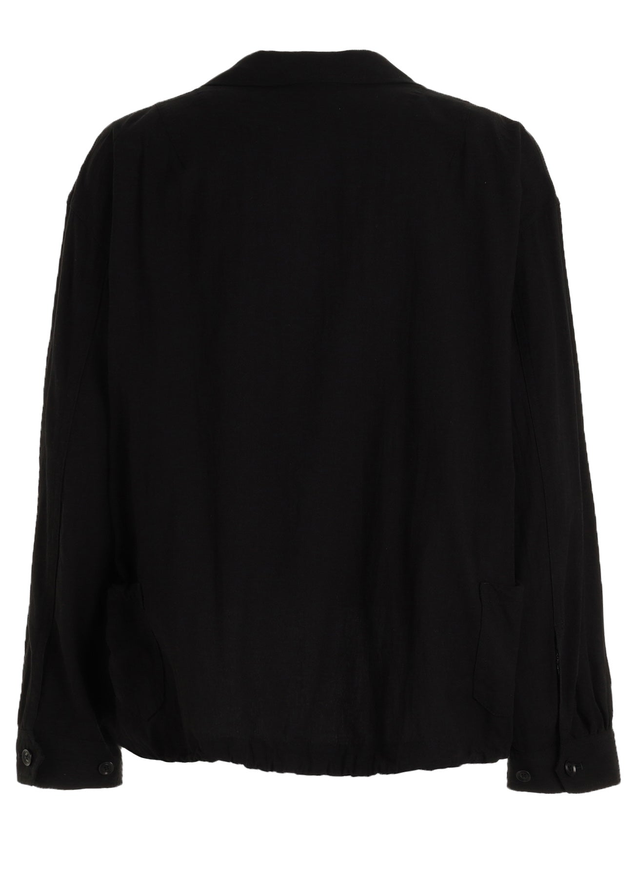 Cotton-Linen Poplin GATHERED POCKET BLOUSON – THE SHOP YOHJI YAMAMOTO