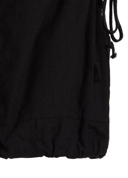 Cotton-Linen Poplin GATHERED POCKET BLOUSON
