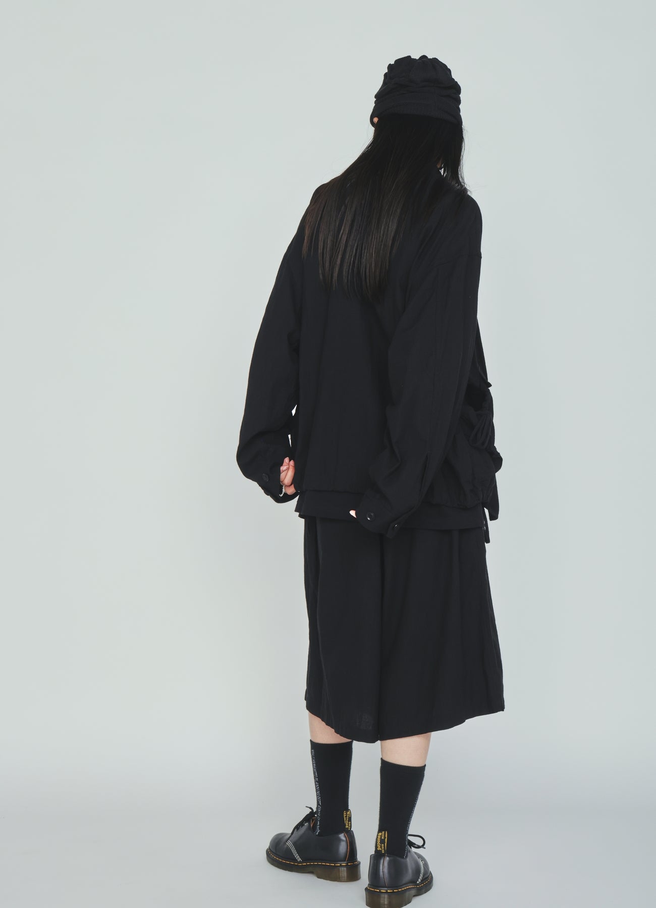 Cotton-Linen Poplin GATHERED POCKET BLOUSON – THE SHOP YOHJI YAMAMOTO