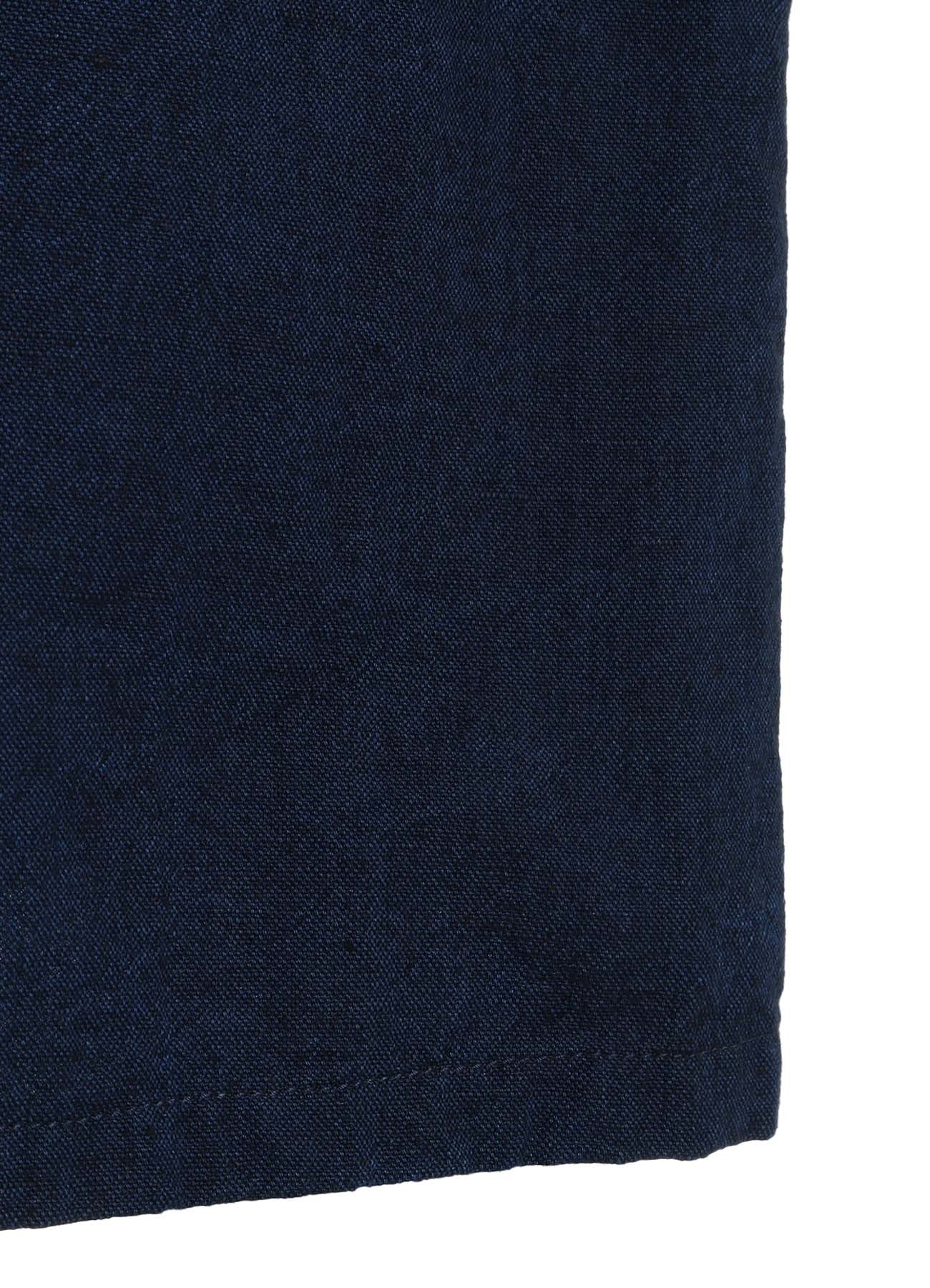 COTTON/LINEN CANVAS SOFRON OVERSIZED LONG SHIRT BLOUSON WITH WORK DETAIL