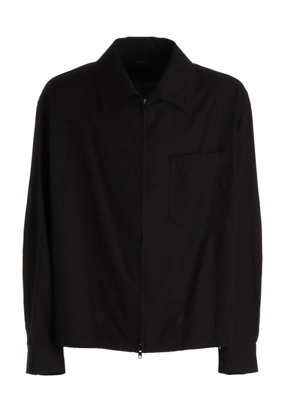 100/2 COTTON BROAD ZIP-UP BLOUSON