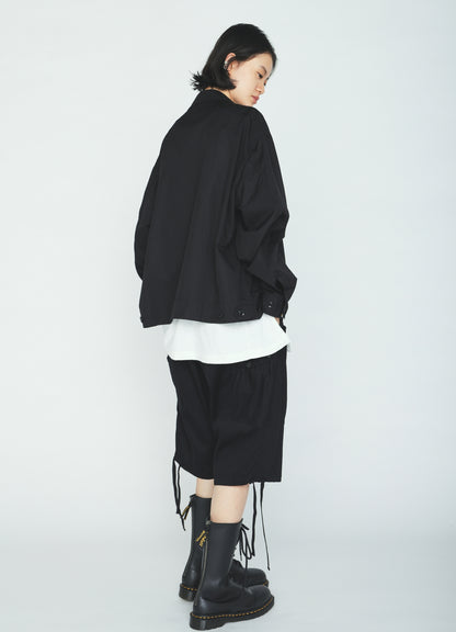 100/2 COTTON BROAD ZIP-UP BLOUSON