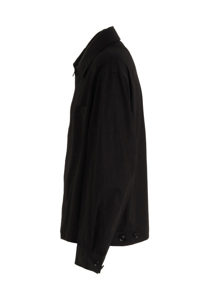 100/2 COTTON BROAD ZIP-UP BLOUSON