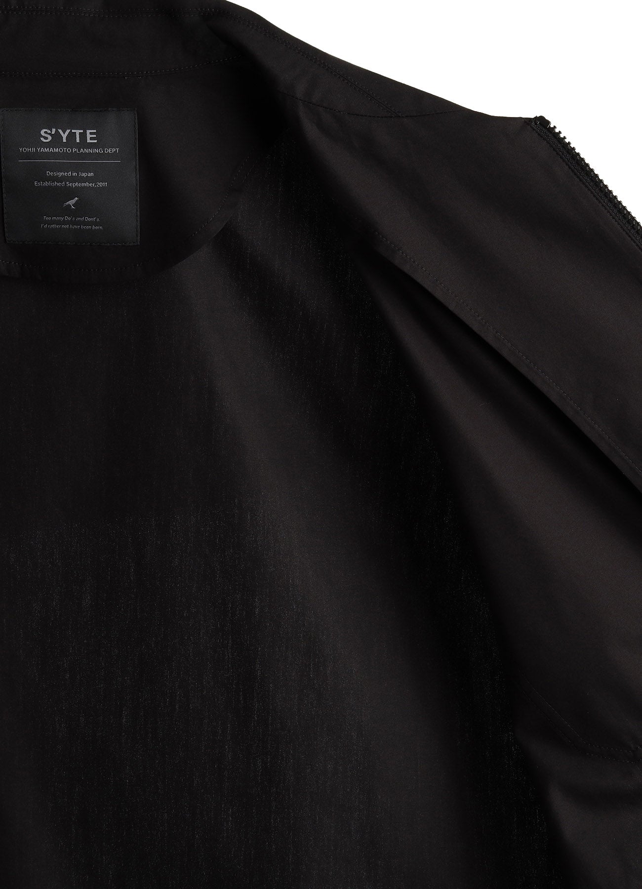 100/2 COTTON BROAD ZIP-UP BLOUSON – THE SHOP YOHJI YAMAMOTO 100/2 COTTON BROAD ZIP-UP BLOUSON – THE SHOP YOHJI YAMAMOTO