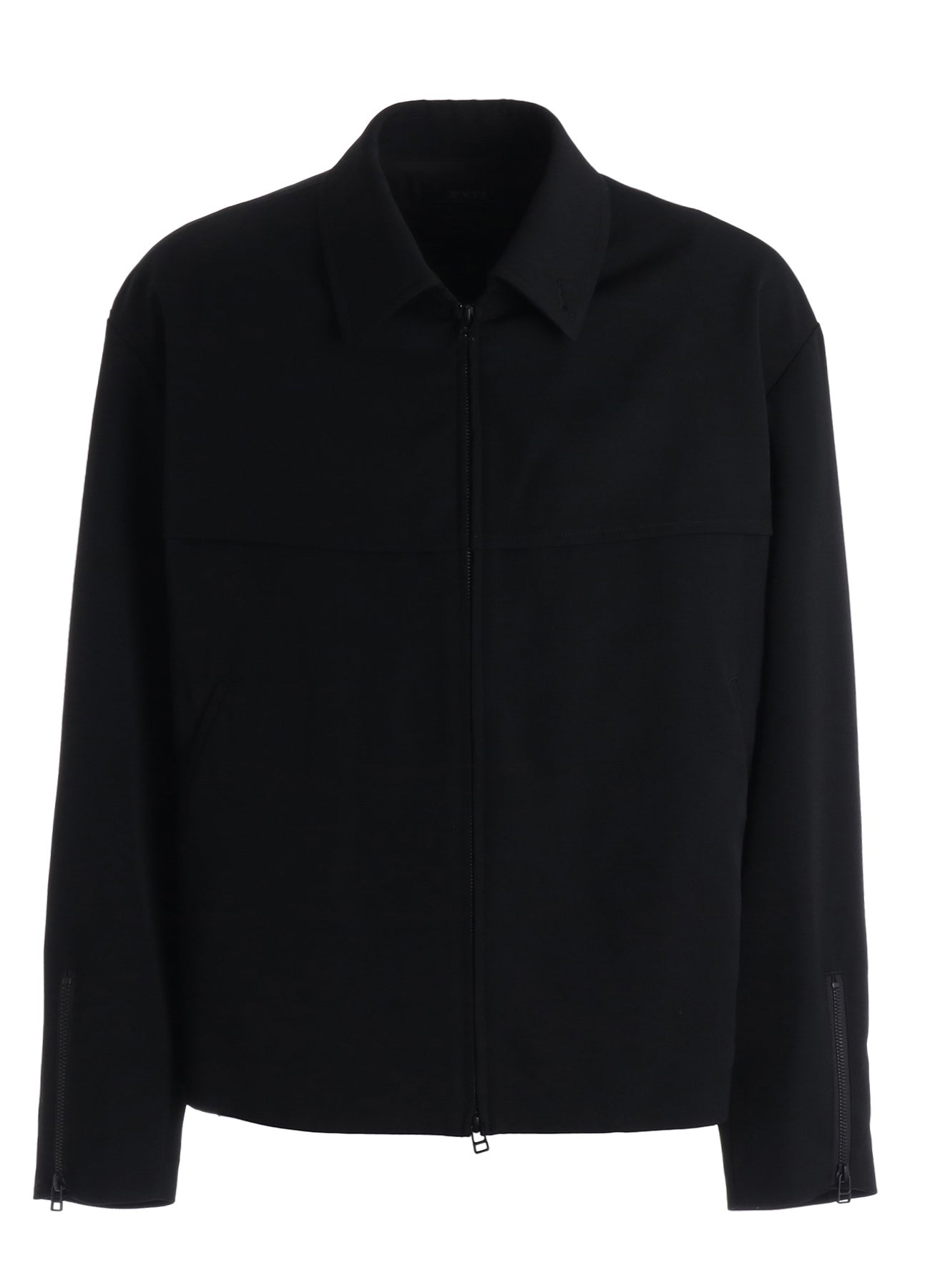 WASHER WOOL GABARDINE ZIP-UP BLOUSON
