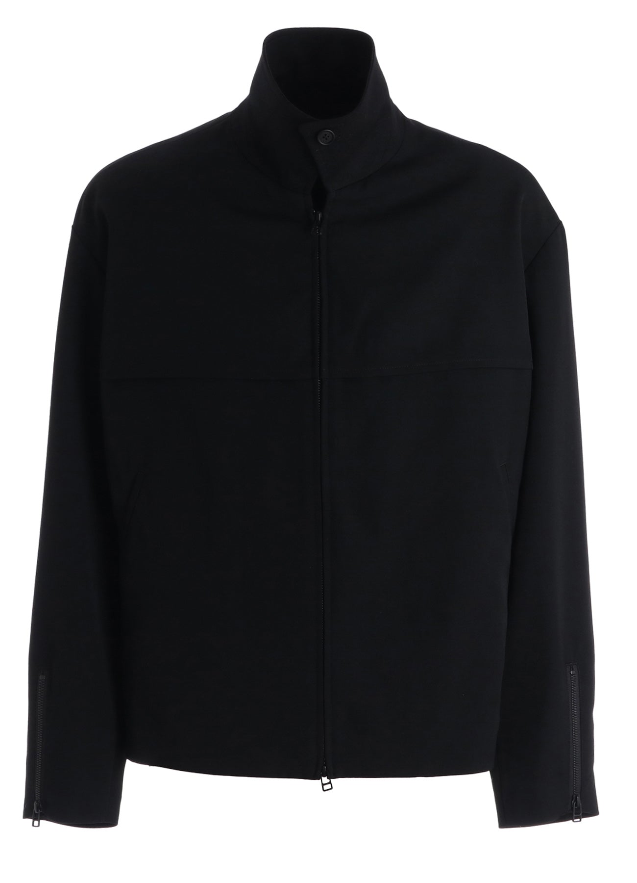 WASHER WOOL GABARDINE ZIP-UP BLOUSON