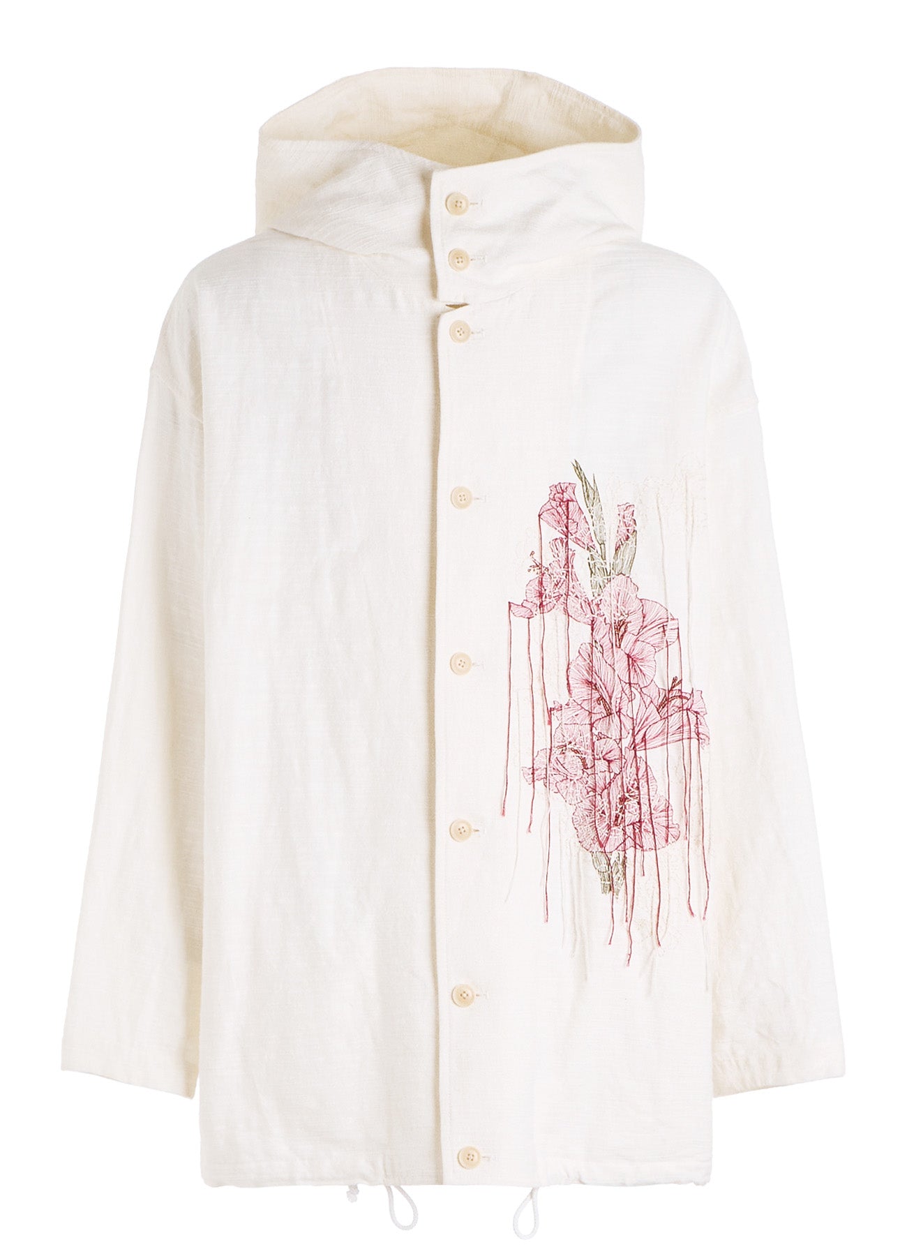 COTTON/LINEN FLOWER EMBROIDERY PARKA – THE SHOP YOHJI YAMAMOTO