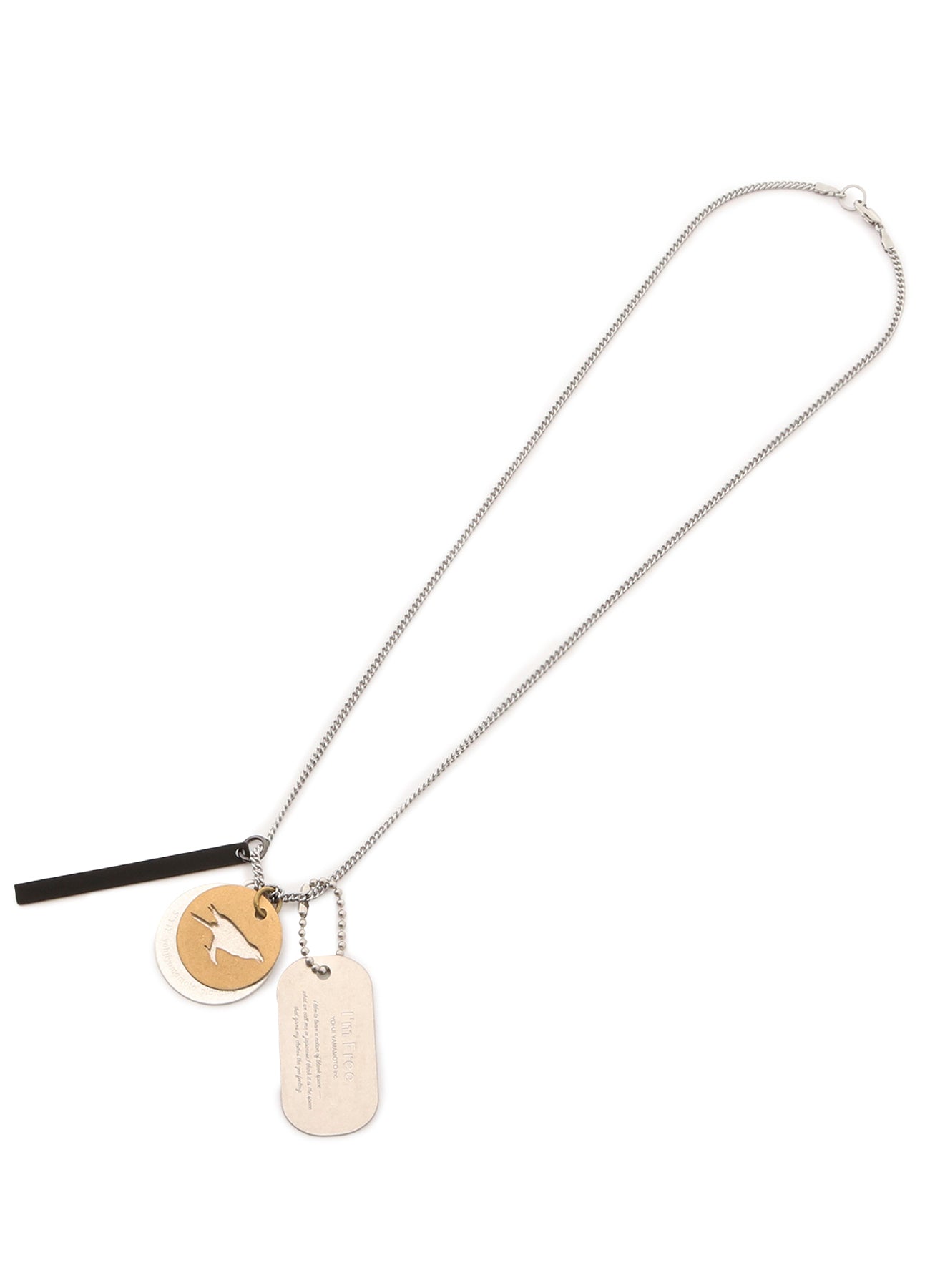 BRASS DOG TAG NECKLACE – THE SHOP YOHJI YAMAMOTO