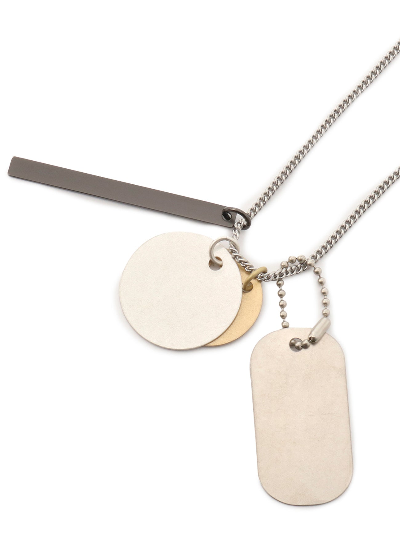BRASS DOG TAG NECKLACE – THE SHOP YOHJI YAMAMOTO