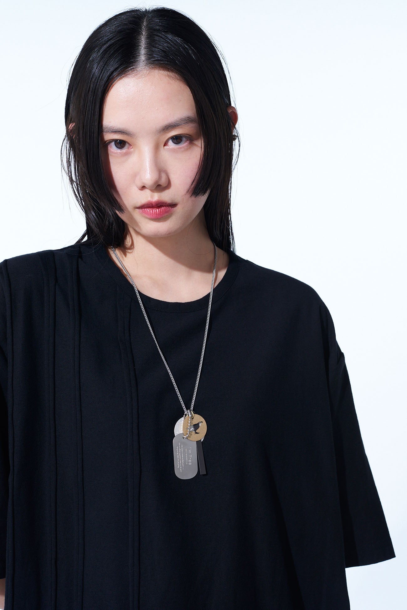 BRASS DOG TAG NECKLACE