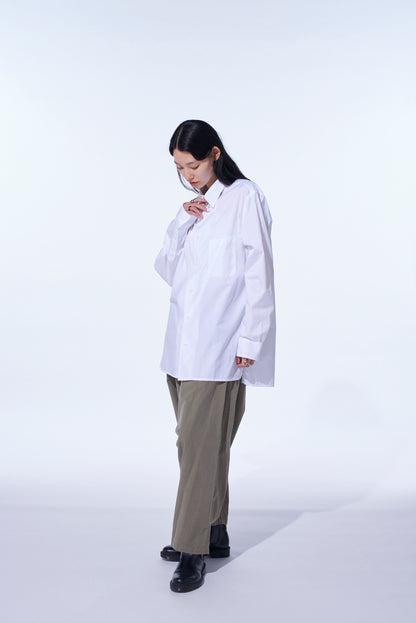 COTTON BROAD LOOSE-FIT REGULAR COLLAR SHIRT