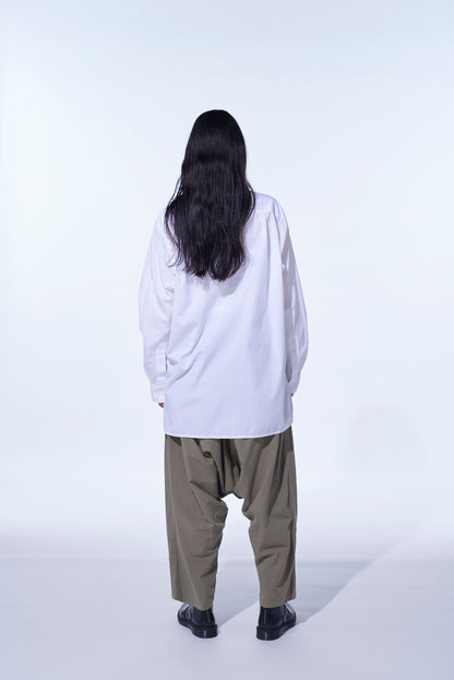 COTTON BROAD LOOSE-FIT REGULAR COLLAR SHIRT