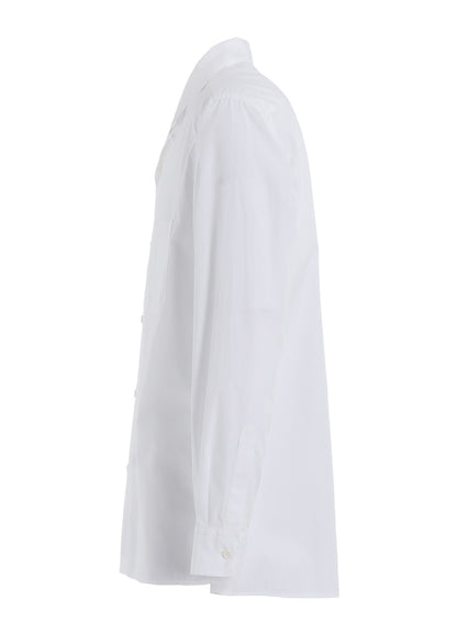 COTTON BROAD LOOSE-FIT OPEN COLLAR SHIRT