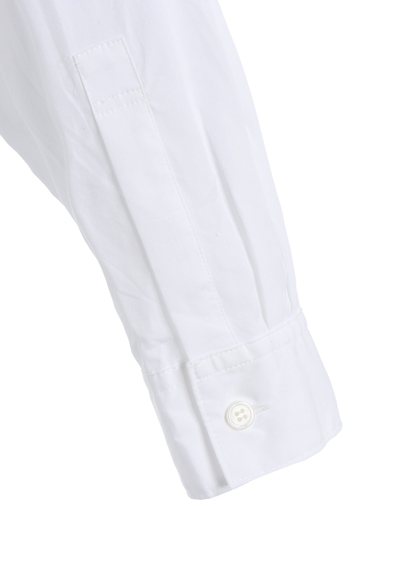 COTTON BROAD RIBBON COLLAR SHIRT
