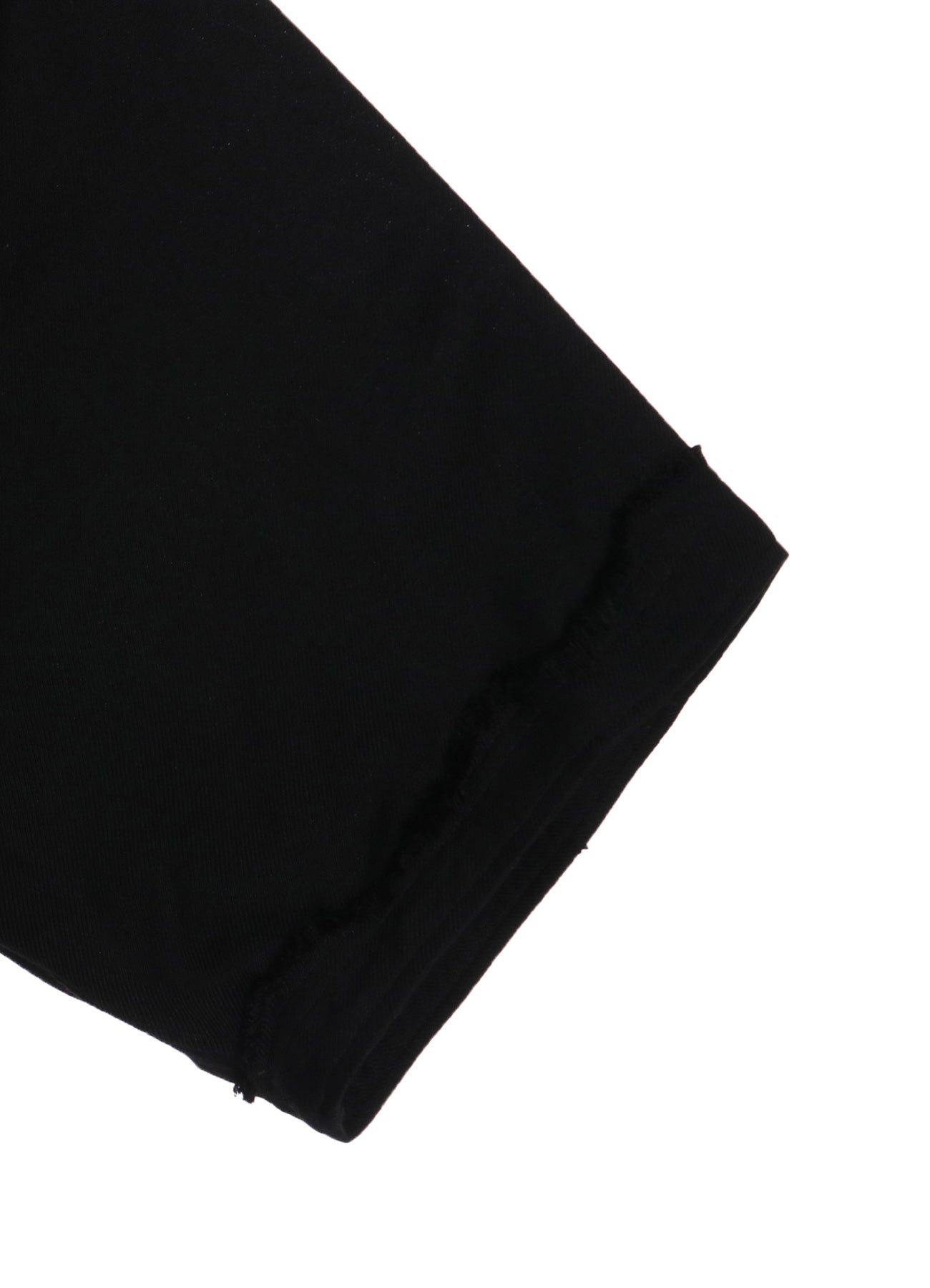 VISCOSE TWILL CUT-OFF OPEN-COLLAR SHIRT