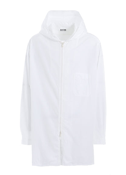 COTTON BROAD HOODED SHIRT