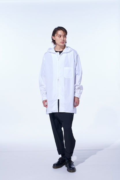 COTTON BROAD HOODED SHIRT