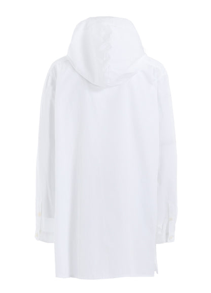 COTTON BROAD HOODED SHIRT