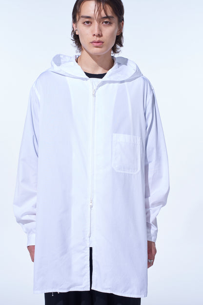 COTTON BROAD HOODED SHIRT