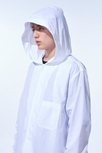 COTTON BROAD HOODED SHIRT