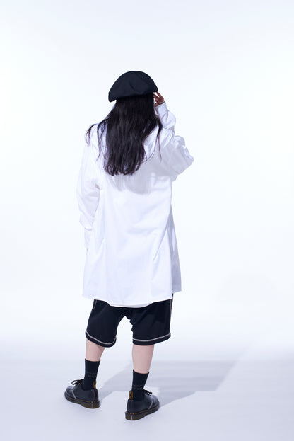 COTTON BROAD HOODED SHIRT