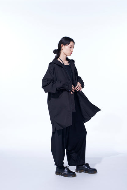 COTTON BROAD HOODED SHIRT