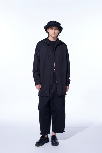 COTTON BROAD HOODED SHIRT
