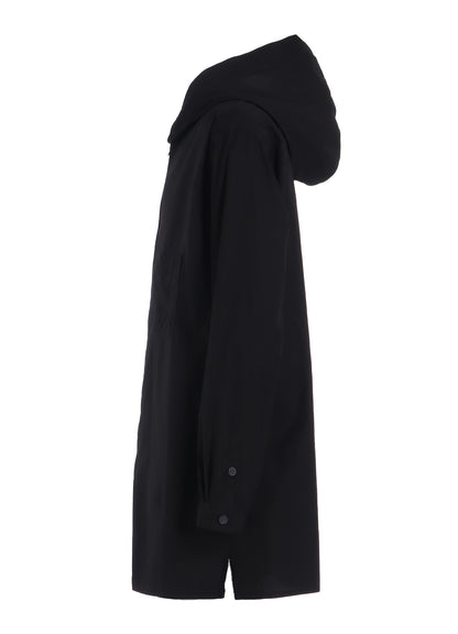 COTTON BROAD HOODED SHIRT