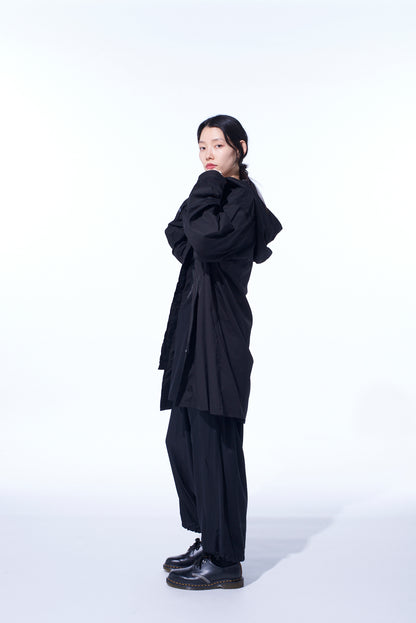 COTTON BROAD HOODED SHIRT