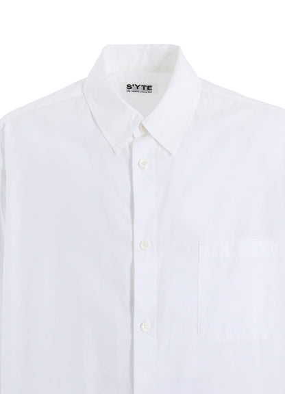 COTTON BROAD REGULAR COLLAR LONG SHIRT