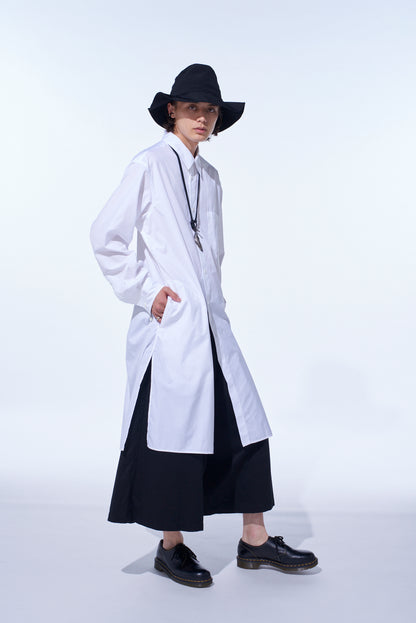 COTTON BROAD REGULAR COLLAR LONG SHIRT