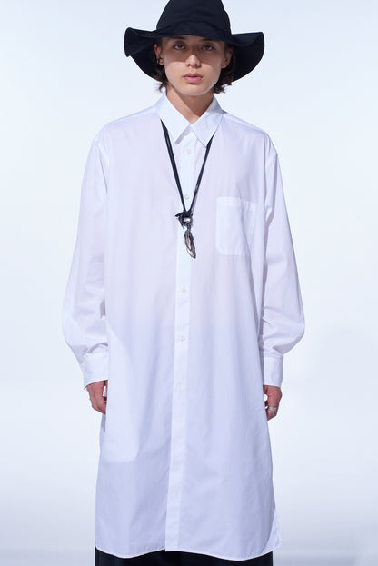 COTTON BROAD REGULAR COLLAR LONG SHIRT