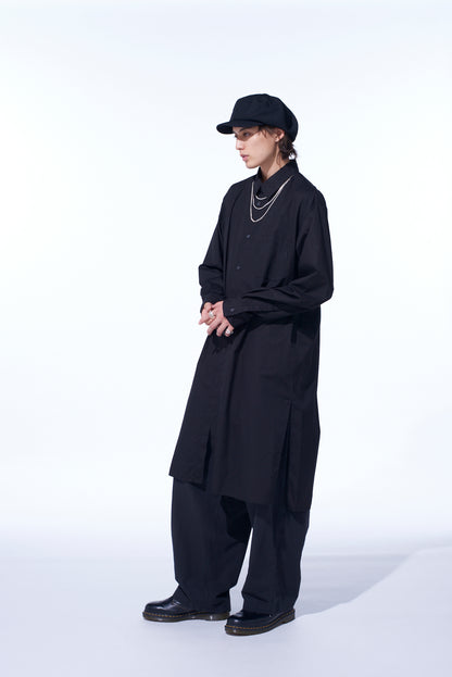 COTTON BROAD REGULAR COLLAR LONG SHIRT