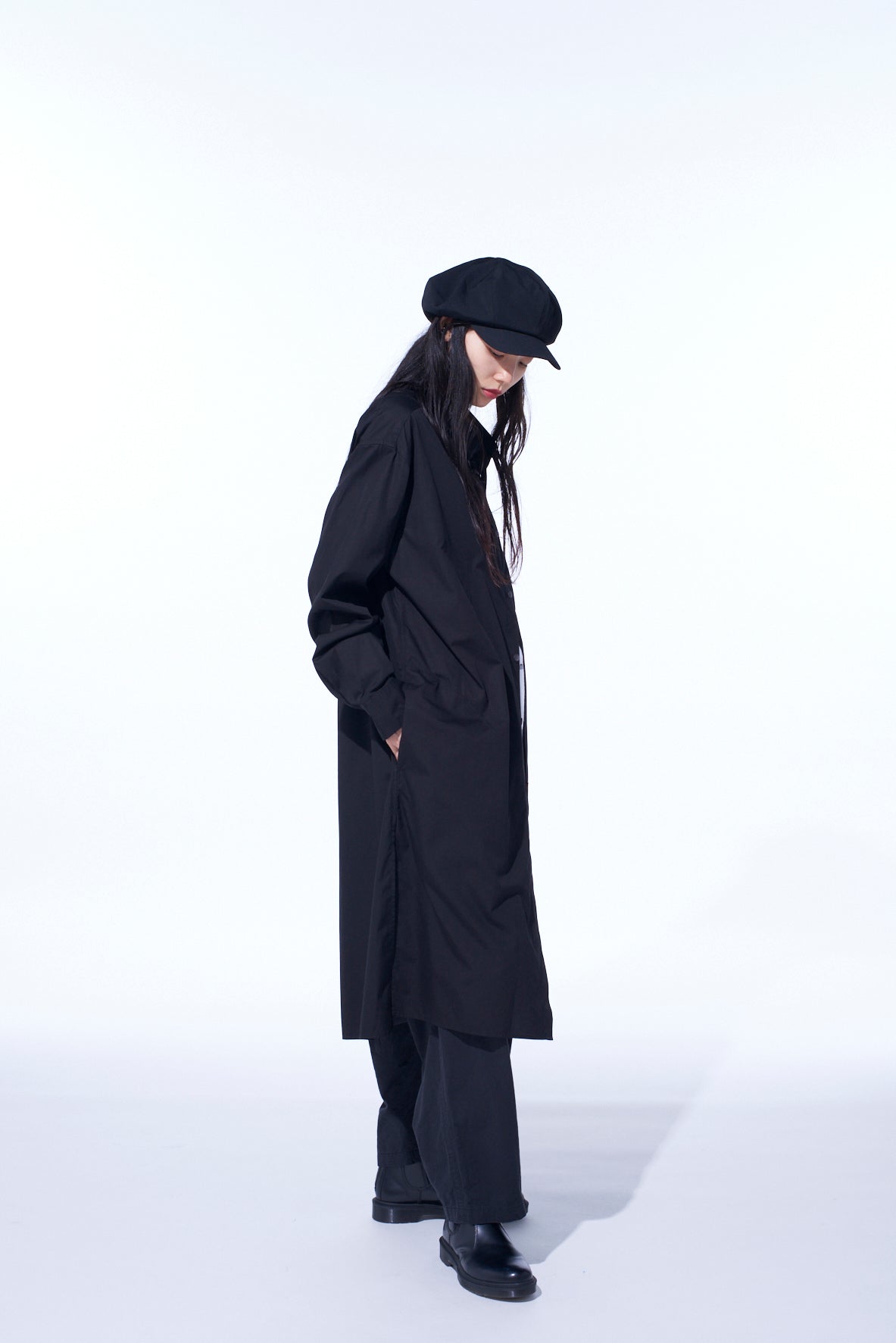 ジャケット・アウター 22ss Yohji Yamamoto long shirt coat LINEN VELVET 3 BUTTONS DIAGONAL PADDED LONG JACKET – THE
