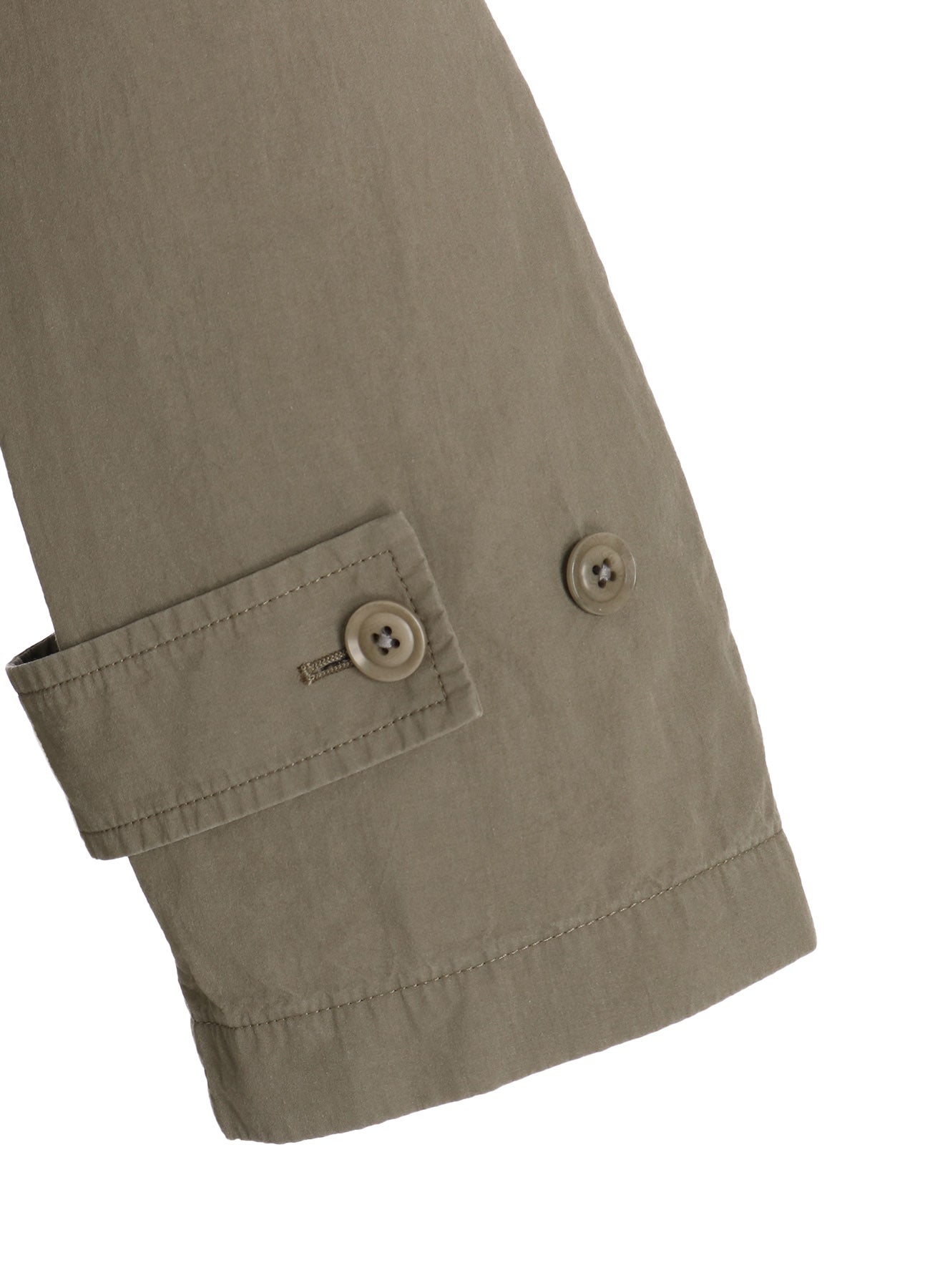 BRUSHED WASHER FINISH BROAD TRENCH COAT