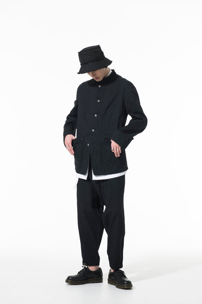 10 OZ DENIM STAND COLLAR COVERALLS JACKET