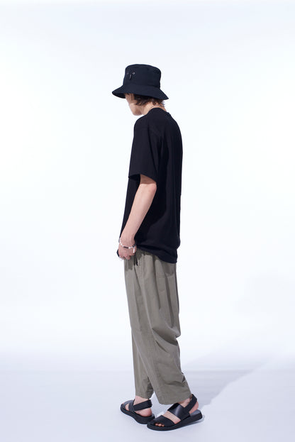 BRUSHED WASHER FINISH BROAD SAROUEL PANTS