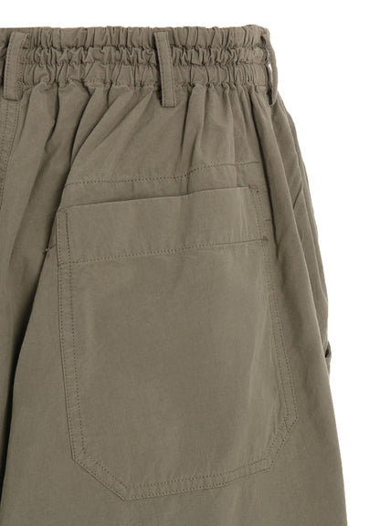 BRUSHED WASHER FINISH BROAD SAROUEL PANTS