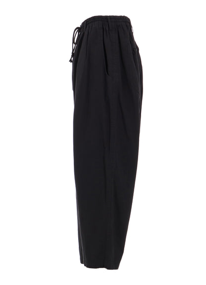 BRUSHED WASHER FINISH BROAD SAROUEL PANTS