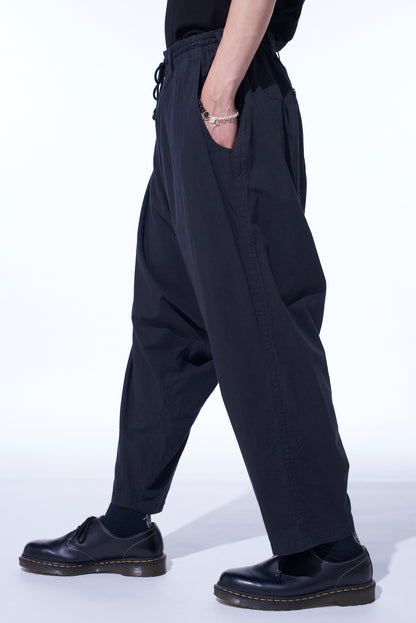 BRUSHED WASHER FINISH BROAD SAROUEL PANTS
